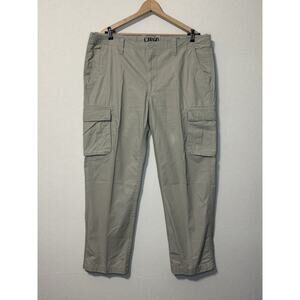 Round tree & York Vintage Cargo Mens Beige Size 40 X 34 Cargo Pockets